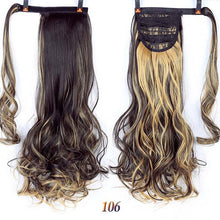 Load image into Gallery viewer, MUMUPI Women Fashion Thick Hair Wrap Around Ponytail 1Pc Clip In PonyTail Straight Extension Headwear
