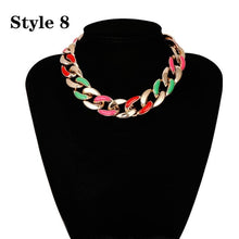 Load image into Gallery viewer, Ingemark Punk Miami Cuban Choker Necklace Collar Statement Hip Hop Big Chunky Aluminum Golden Thick Chain Necklace Women Jewelry
