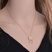 Load image into Gallery viewer, Fashion dream catcher series Jewelry necklace Feather Necklace Long Sweater Chain Statement Jewelry choker Necklace for Women
