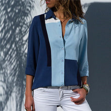 Load image into Gallery viewer, Women Blouses 2020 Fashion Long Sleeve Turn Down Collar Office Shirt Leisure Blouse Shirt Casual Tops Plus Size Blusas Femininas
