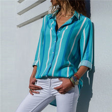 Load image into Gallery viewer, Women Blouses 2020 Fashion Long Sleeve Turn Down Collar Office Shirt Leisure Blouse Shirt Casual Tops Plus Size Blusas Femininas
