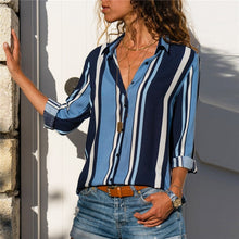 Load image into Gallery viewer, Women Blouses 2020 Fashion Long Sleeve Turn Down Collar Office Shirt Leisure Blouse Shirt Casual Tops Plus Size Blusas Femininas
