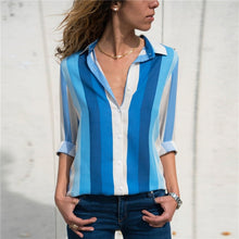 Load image into Gallery viewer, Women Blouses 2020 Fashion Long Sleeve Turn Down Collar Office Shirt Leisure Blouse Shirt Casual Tops Plus Size Blusas Femininas
