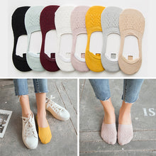 Load image into Gallery viewer, 5 Pairs Cotton Women Socks Solid Snowflake Softable funny Socks Women Summer Slipper Socks Hot Sale
