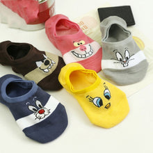Load image into Gallery viewer, Cute Cartoon Women Causal Cotton Socks Looney Tunes Comfortable Tweety Bunny Wolf Invisible Men Socks No Show Socks Dropshipping
