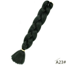 Load image into Gallery viewer, Spring sunshine 24inch Jumbo Braids Long Strands Ombre Crochet Braid Synthetic Braiding Hair Extensions for Woman Blonde Pink
