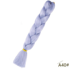 Load image into Gallery viewer, Spring sunshine 24inch Jumbo Braids Long Strands Ombre Crochet Braid Synthetic Braiding Hair Extensions for Woman Blonde Pink
