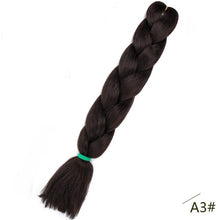 Load image into Gallery viewer, ELEGANT MUSES 24inch Pink Synthetic Crochet Hair Jumbo Braid Hair Yaki Soft Hair Ombre Crochet Braiding Hair Extension For Braid
