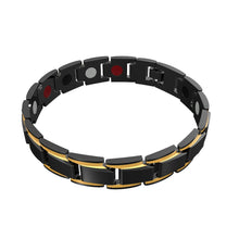 Load image into Gallery viewer, Men's Bracelets Abrray Magnetic Hematite Copper Bracelet with Hook Buckle Clasp Therapy Bangles Man Health Care Jewelry
