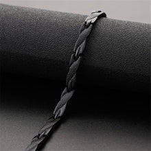 Load image into Gallery viewer, Men's Bracelets Abrray Magnetic Hematite Copper Bracelet with Hook Buckle Clasp Therapy Bangles Man Health Care Jewelry
