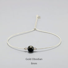 Load image into Gallery viewer, Handmade Moonstone Bracelet Thin Rope With Natural Crystal 925 Sterling Silver Beads Personalized Bracelets For Women
