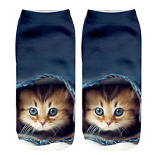 Load image into Gallery viewer, Unisex Lovely Socks Anti-slip Elastic Ankle Cartoon Cat Pattern Adult 3D Pattern
