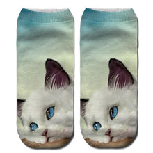Load image into Gallery viewer, Unisex Lovely Socks Anti-slip Elastic Ankle Cartoon Cat Pattern Adult 3D Pattern
