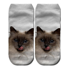 Load image into Gallery viewer, Unisex Lovely Socks Anti-slip Elastic Ankle Cartoon Cat Pattern Adult 3D Pattern
