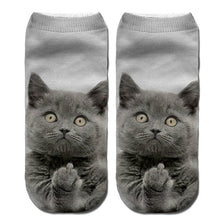 Load image into Gallery viewer, Unisex Lovely Socks Anti-slip Elastic Ankle Cartoon Cat Pattern Adult 3D Pattern
