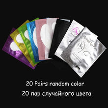 Load image into Gallery viewer, 20/50/100 pairs Eyelash Extension Paper Patch Grafted Eye Stickers Eyelash Under Eye Pads Lint Free Hydrating Eye Paper Patches
