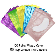 Load image into Gallery viewer, 20/50/100 pairs Eyelash Extension Paper Patch Grafted Eye Stickers Eyelash Under Eye Pads Lint Free Hydrating Eye Paper Patches
