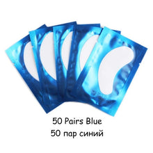 Load image into Gallery viewer, 20/50/100 pairs Eyelash Extension Paper Patch Grafted Eye Stickers Eyelash Under Eye Pads Lint Free Hydrating Eye Paper Patches
