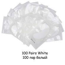Load image into Gallery viewer, 20/50/100 pairs Eyelash Extension Paper Patch Grafted Eye Stickers Eyelash Under Eye Pads Lint Free Hydrating Eye Paper Patches
