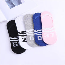 Load image into Gallery viewer, 28 Style 10 Piece=5 Pairs/lot Cute Harajuku Animal Socks Women Summer Korean Cat Bear Rabbit Funny Low Cut Ankle Sock Happy Sox
