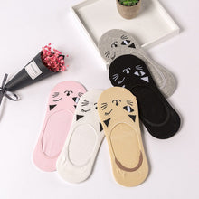 Load image into Gallery viewer, 28 Style 10 Piece=5 Pairs/lot Cute Harajuku Animal Socks Women Summer Korean Cat Bear Rabbit Funny Low Cut Ankle Sock Happy Sox
