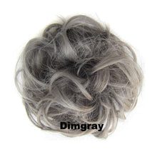 Load image into Gallery viewer, Delice Women's Curly Chignon With Elastic Rubber Band Synthetic Scrunchie Wrap Hair Messy Bun Hairpieces
