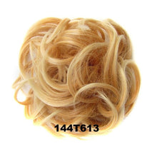 Load image into Gallery viewer, Delice Women's Curly Chignon With Elastic Rubber Band Synthetic Scrunchie Wrap Hair Messy Bun Hairpieces
