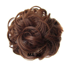 Load image into Gallery viewer, Delice Women's Curly Chignon With Elastic Rubber Band Synthetic Scrunchie Wrap Hair Messy Bun Hairpieces
