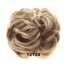 Load image into Gallery viewer, Delice Women's Curly Chignon With Elastic Rubber Band Synthetic Scrunchie Wrap Hair Messy Bun Hairpieces
