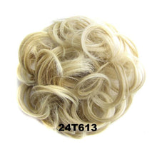 Load image into Gallery viewer, Delice Women's Curly Chignon With Elastic Rubber Band Synthetic Scrunchie Wrap Hair Messy Bun Hairpieces
