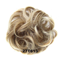 Load image into Gallery viewer, Delice Women's Curly Chignon With Elastic Rubber Band Synthetic Scrunchie Wrap Hair Messy Bun Hairpieces
