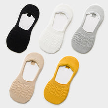Load image into Gallery viewer, 5 Pairs Cotton Women Socks Solid Snowflake Softable funny Socks Women Summer Slipper Socks Hot Sale
