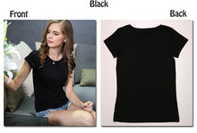 Load image into Gallery viewer, High Quality 18 Color S-3XL Plain T Shirt Women Cotton Elastic Basic T-shirts Female Casual Tops Short Sleeve T-shirt Women 002
