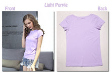 Load image into Gallery viewer, High Quality 18 Color S-3XL Plain T Shirt Women Cotton Elastic Basic T-shirts Female Casual Tops Short Sleeve T-shirt Women 002
