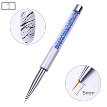 Load image into Gallery viewer, NICOLE DIARY UV Gel Brush Liner Painting Pen Acrylic Drawing Brush for Nails Gradient Rhinestone Handle Manicure Nail Art Tool
