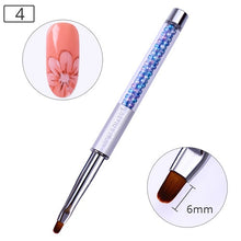 Load image into Gallery viewer, NICOLE DIARY UV Gel Brush Liner Painting Pen Acrylic Drawing Brush for Nails Gradient Rhinestone Handle Manicure Nail Art Tool
