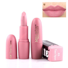 Load image into Gallery viewer, New MISS ROSE Lipstick Matte Waterproof Velvet Lip Stick 18 Colors Sexy Red Brown Pigments Makeup Matte Lipsticks Beauty Lips
