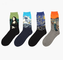Load image into Gallery viewer, Hot Dropshipping Autumn winter Retro Women New Art Van Gogh Mural World Famous Oil Painting Series Men Socks Funny Socks
