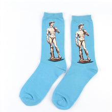 Load image into Gallery viewer, Hot Starry Night Autumn Winter Retro Women Personality Art Van Gogh Mural World Famous Painting Male Socks Oil Funny Happy Socks
