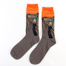 Load image into Gallery viewer, Hot Starry Night Autumn Winter Retro Women Personality Art Van Gogh Mural World Famous Painting Male Socks Oil Funny Happy Socks
