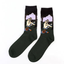 Load image into Gallery viewer, Hot Starry Night Autumn Winter Retro Women Personality Art Van Gogh Mural World Famous Painting Male Socks Oil Funny Happy Socks
