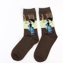 Load image into Gallery viewer, Hot Starry Night Autumn Winter Retro Women Personality Art Van Gogh Mural World Famous Painting Male Socks Oil Funny Happy Socks

