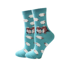 Load image into Gallery viewer, YEADU Women's Socks Japanese Cotton Colorful Cartoon Cute Funny Happy kawaii Skull Alien Avocado Socks for Girl Christmas Gift
