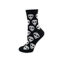 Load image into Gallery viewer, YEADU Women's Socks Japanese Cotton Colorful Cartoon Cute Funny Happy kawaii Skull Alien Avocado Socks for Girl Christmas Gift
