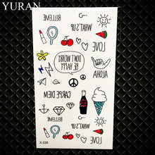 Load image into Gallery viewer, Hot Small Sexy Lips Leaf Black Cartoon Temporary Tattoo Cute Star Tattoo Sticker Love Women Body Finger Art Waterproof Tatoo Kid
