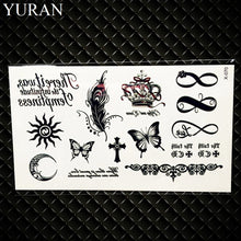 Load image into Gallery viewer, Hot Small Sexy Lips Leaf Black Cartoon Temporary Tattoo Cute Star Tattoo Sticker Love Women Body Finger Art Waterproof Tatoo Kid
