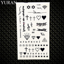 Load image into Gallery viewer, Hot Small Sexy Lips Leaf Black Cartoon Temporary Tattoo Cute Star Tattoo Sticker Love Women Body Finger Art Waterproof Tatoo Kid

