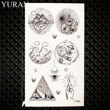 Load image into Gallery viewer, Hot Small Sexy Lips Leaf Black Cartoon Temporary Tattoo Cute Star Tattoo Sticker Love Women Body Finger Art Waterproof Tatoo Kid
