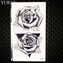 Load image into Gallery viewer, Hot Small Sexy Lips Leaf Black Cartoon Temporary Tattoo Cute Star Tattoo Sticker Love Women Body Finger Art Waterproof Tatoo Kid
