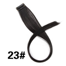 Load image into Gallery viewer, Leeons Clip-In One Piece For Ombre Hair Extensions Pure Color Straight Long Synthetic Hair Fake Hair Pieces Clip In 2 Tone Hair
